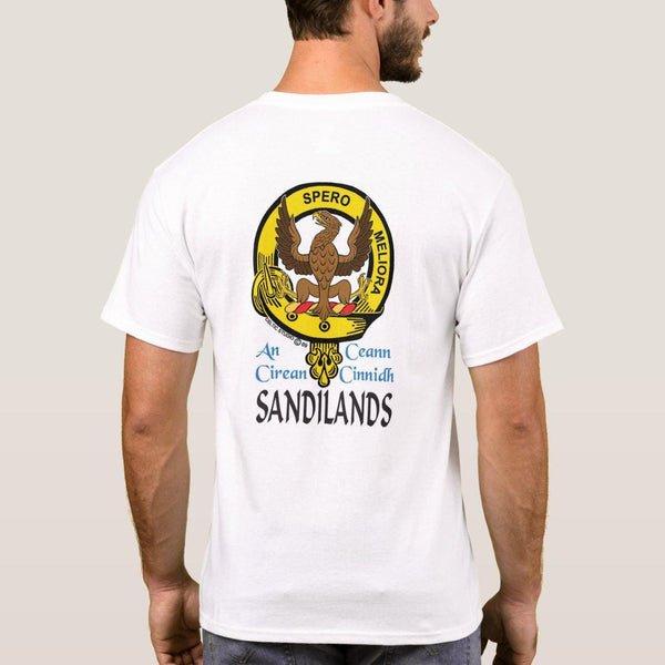 Sandilands Scottish Clan Crest Full T-Shirt, Family Crest Shirt