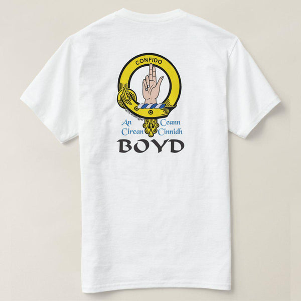 Boyd Scottish Clan Crest Full T-Shirt, Family Crest Shirt