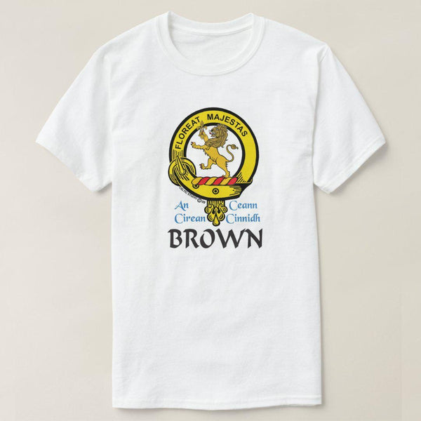Brown Scottish Clan Crest Full T-Shirt, Family Crest Shirt