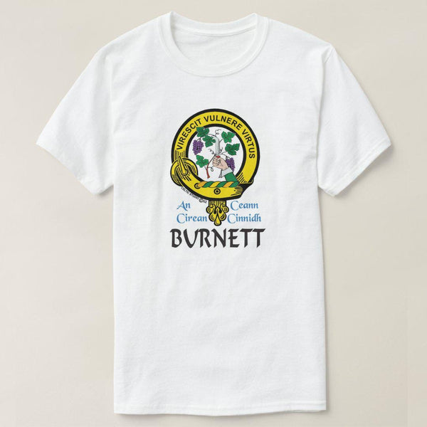Burnett Scottish Clan Crest Full T-Shirt, Family Crest Shirt