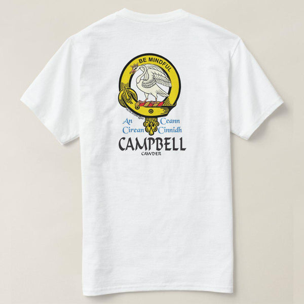Campbell Cawder Scottish Clan Crest Full T-Shirt, Family Crest Shirt