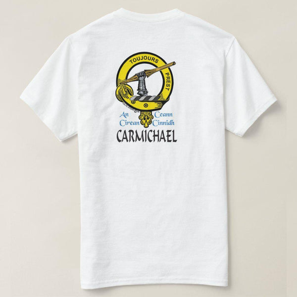 Carmichael Scottish Clan Crest Full T-Shirt, Family Crest Shirt