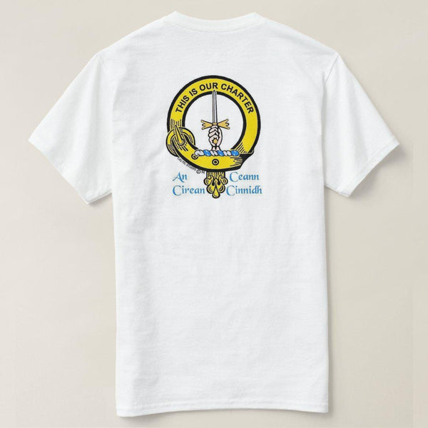 Charteris Scottish Clan Crest Full T-Shirt, Family Crest Shirt
