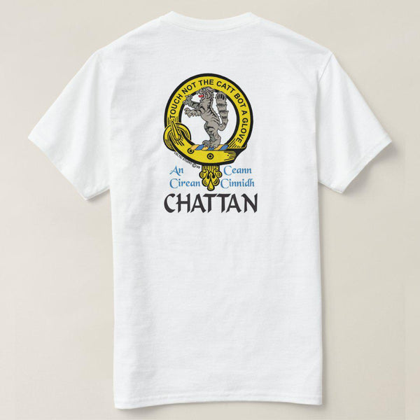 Chattan Scottish Clan Crest Full T-Shirt, Family Crest Shirt