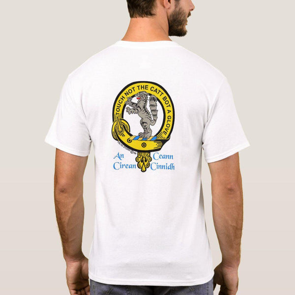 Chattan Scottish Clan Crest Full T-Shirt, Family Crest Shirt