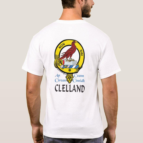 Clelland Scottish Clan Crest Full T-Shirt, Family Crest Shirt