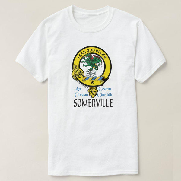Somerville Scottish Clan Crest Full T-Shirt, Family Crest Shirt