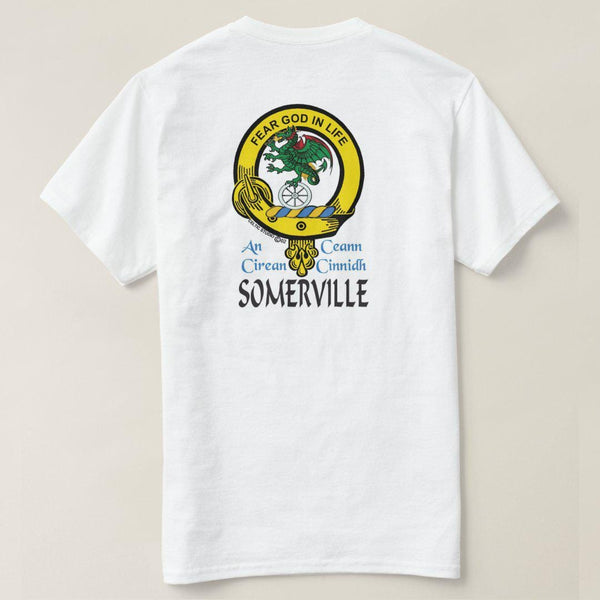 Somerville Scottish Clan Crest Full T-Shirt, Family Crest Shirt