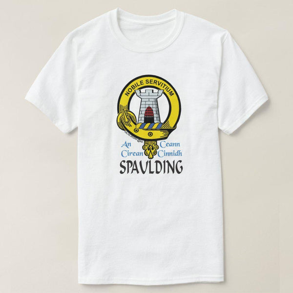 Spaulding Scottish Clan Crest Full T-Shirt, Family Crest Shirt