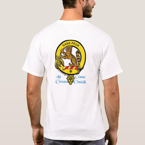 Sutherland Scottish Clan Crest Full T-Shirt, Family Crest Shirt