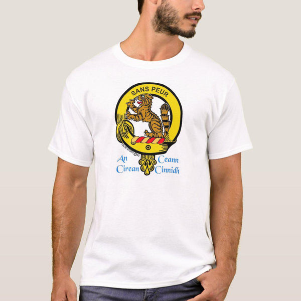 Sutherland Scottish Clan Crest Full T-Shirt, Family Crest Shirt