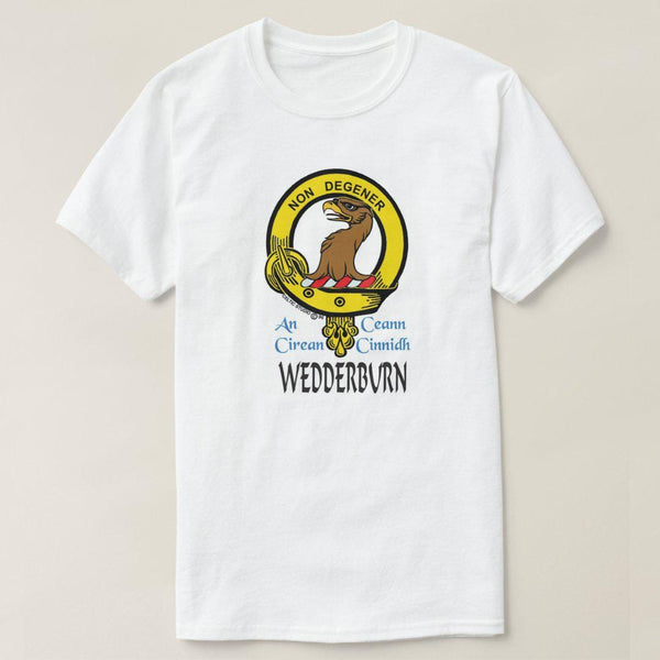 Wedderburn Scottish Clan Crest Full T-Shirt, Family Crest Shirt