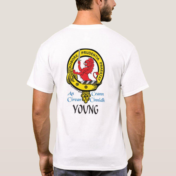 YoungScottish Clan Crest Full T-Shirt, Family Crest Shirt
