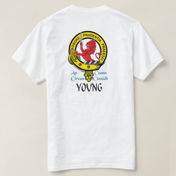 YoungScottish Clan Crest Full T-Shirt, Family Crest Shirt