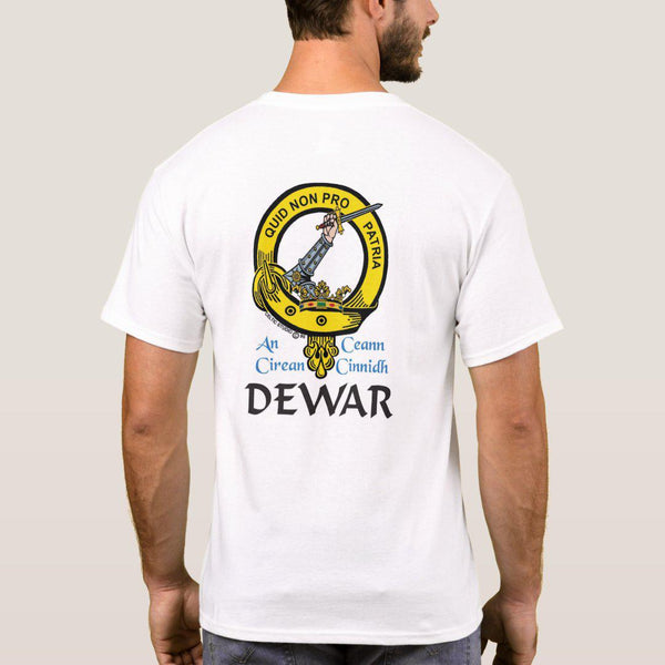 Dewar Scottish Clan Crest Full T-Shirt, Family Crest Shirt