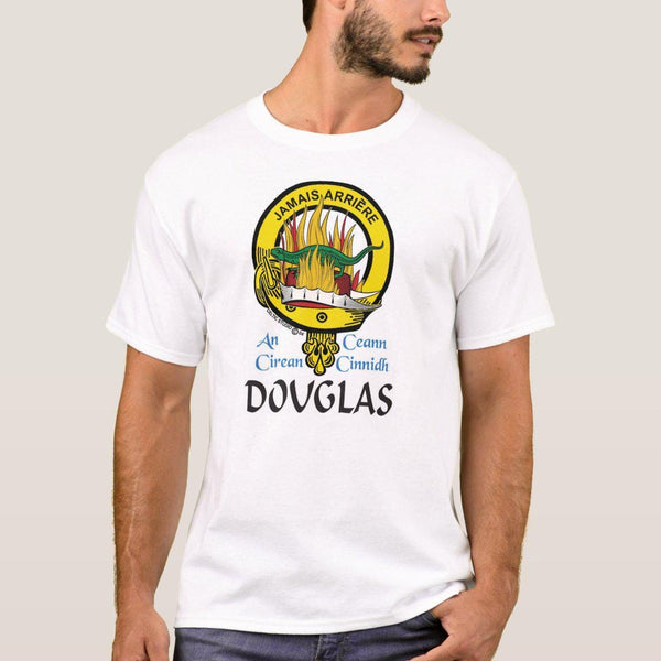 Douglas Scottish Clan Crest Full T-Shirt, Family Crest Shirt