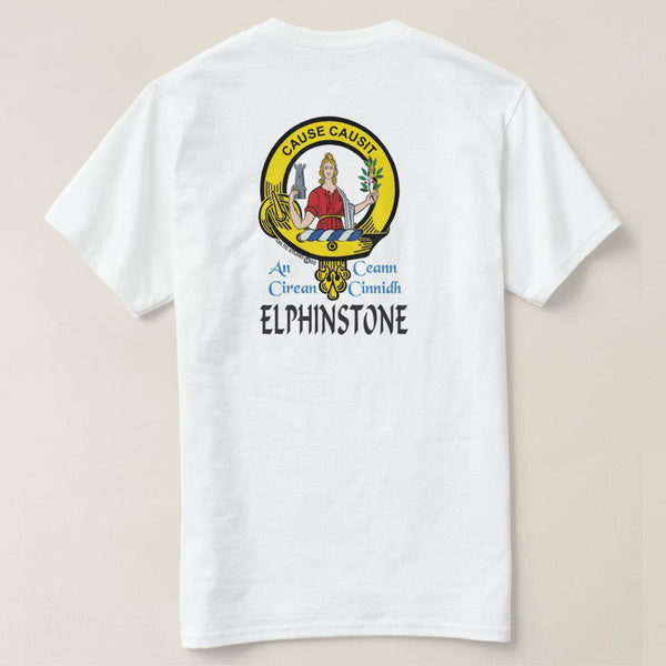 Elphinstone Scottish Clan Crest Full T-Shirt, Family Crest Shirt