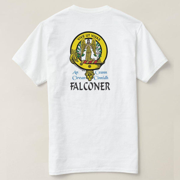 Falconer Scottish Clan Crest Full T-Shirt, Family Crest Shirt