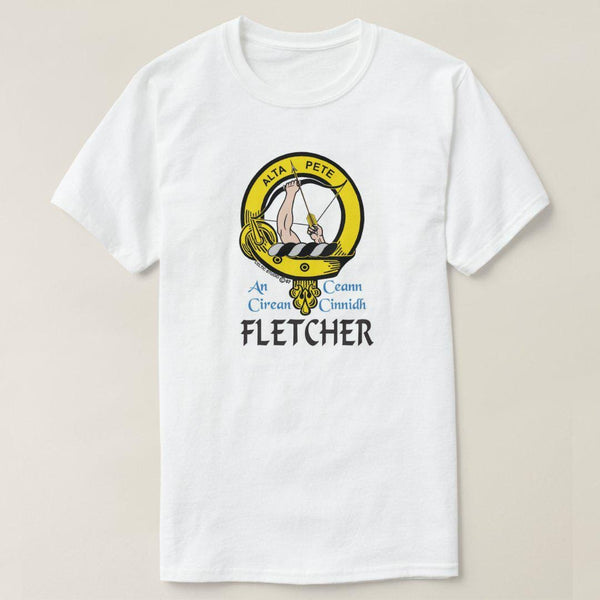Fletcher Scottish Clan Crest Full T-Shirt, Family Crest Shirt