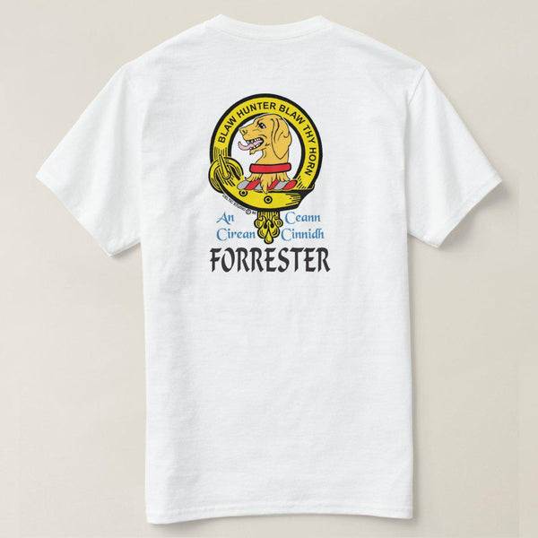 Forrester Scottish Clan Crest Full T-Shirt, Family Crest Shirt