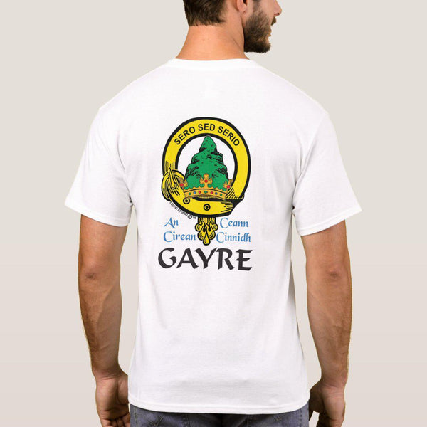 Gayre Scottish Clan Crest Full T-Shirt, Family Crest Shirt