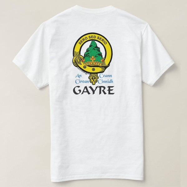 Gayre Scottish Clan Crest Full T-Shirt, Family Crest Shirt