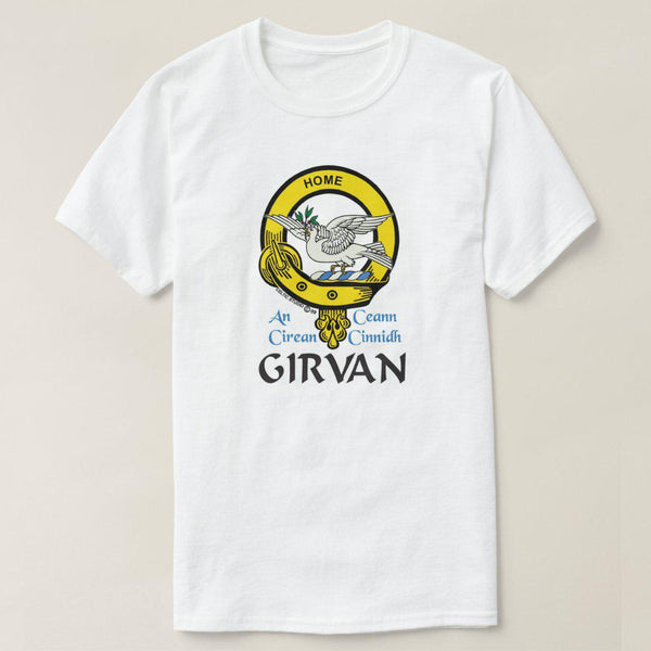 Girvan Scottish Clan Crest Full T-Shirt, Family Crest Shirt