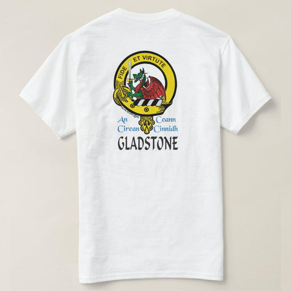 Gladstone Scottish Clan Crest Full T-Shirt, Family Crest Shirt
