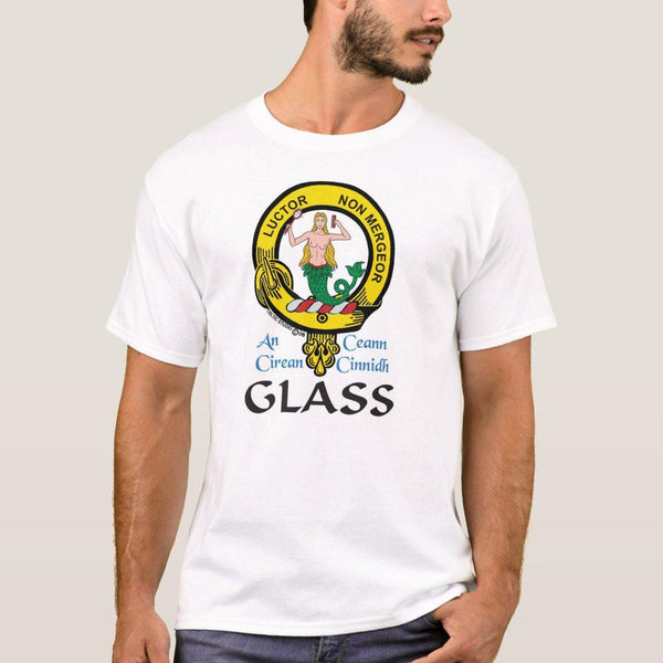 Glass Scottish Clan Crest Full T-Shirt, Family Crest Shirt
