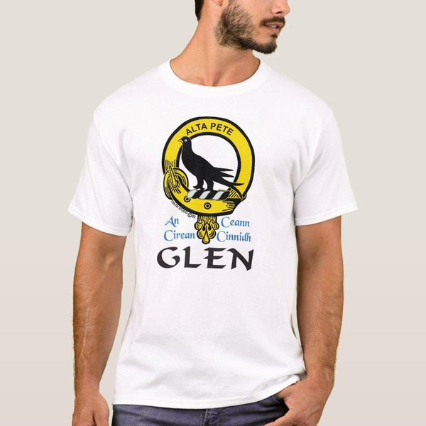 Glen Scottish Clan Crest Full T-Shirt, Family Crest Shirt