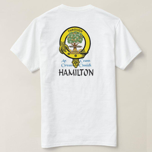 Hamilton Scottish Clan Crest Full T-Shirt, Family Crest Shirt