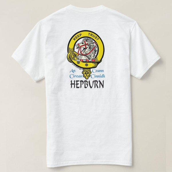 Hepburn Scottish Clan Crest Full T-Shirt, Family Crest Shirt