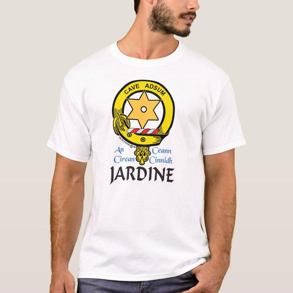 Jardine Scottish Clan Crest Full T-Shirt, Family Crest Shirt