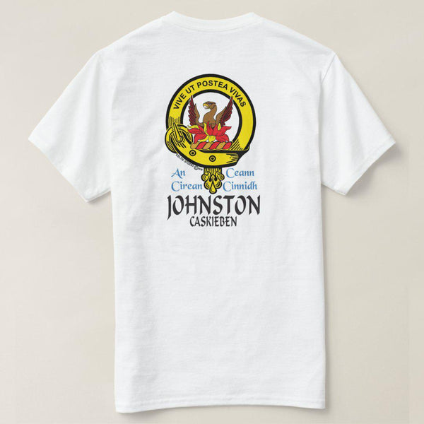 Johnston Caskieben Scottish Clan Crest Full T-Shirt, Family Crest Shirt