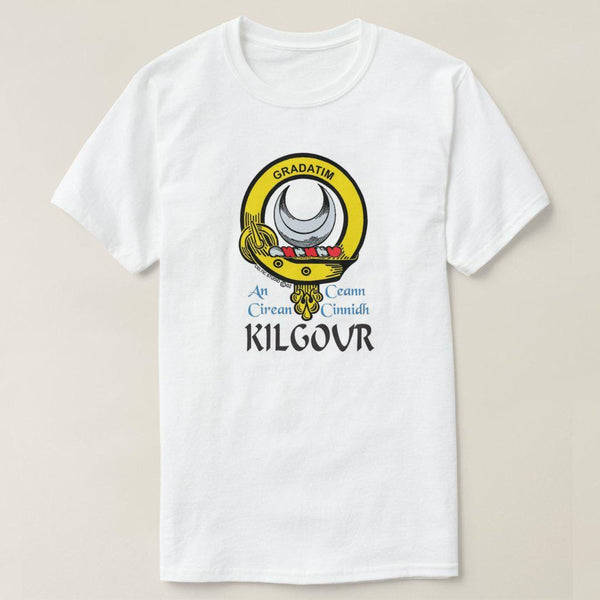 Kilgour Scottish Clan Crest Full T-Shirt, Family Crest Shirt