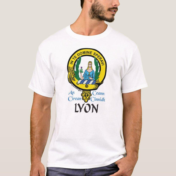 Lyon Scottish Clan Crest Full T-Shirt, Family Crest Shirt