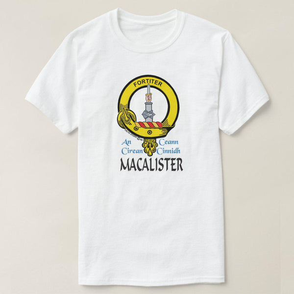 MacAlister Scottish Clan Crest Full T-Shirt, Family Crest Shirt