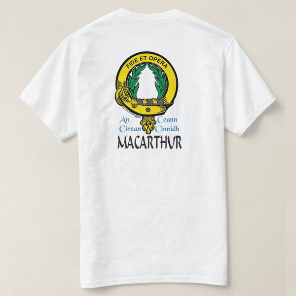 MacArthur Scottish Clan Crest Full T-Shirt, Family Crest Shirt