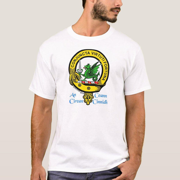 Macbeth Scottish Clan Crest Full T-Shirt, Family Crest Shirt