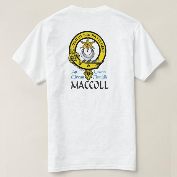 MacColl Scottish Clan Crest Full T-Shirt, Family Crest Shirt