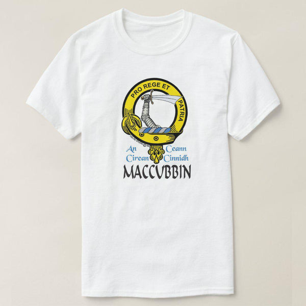 MacCubbin Scottish Clan Crest Full T-Shirt, Family Crest Shirt