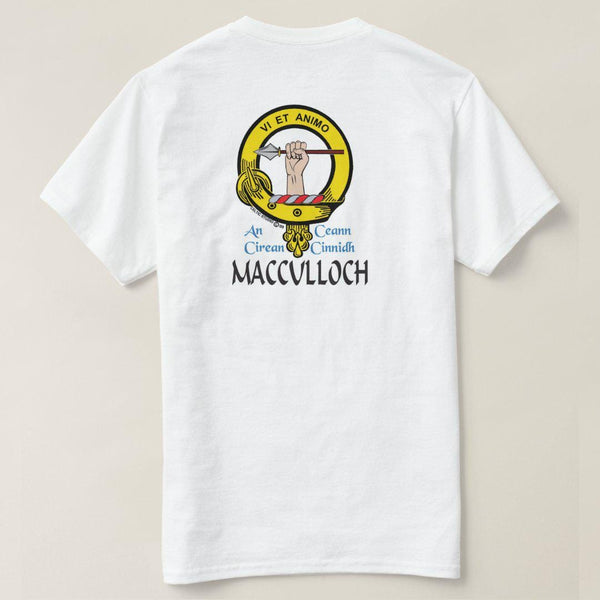 MacCulloch Scottish Clan Crest Full T-Shirt, Family Crest Shirt