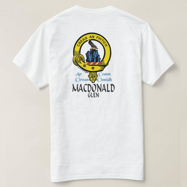Macdonald Glen Scottish Clan Crest Full T-Shirt, Family Crest Shirt
