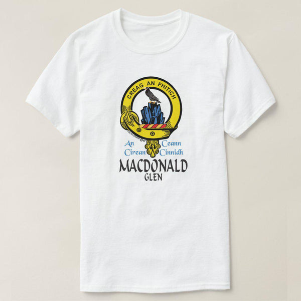 Macdonald Glen Scottish Clan Crest Full T-Shirt, Family Crest Shirt