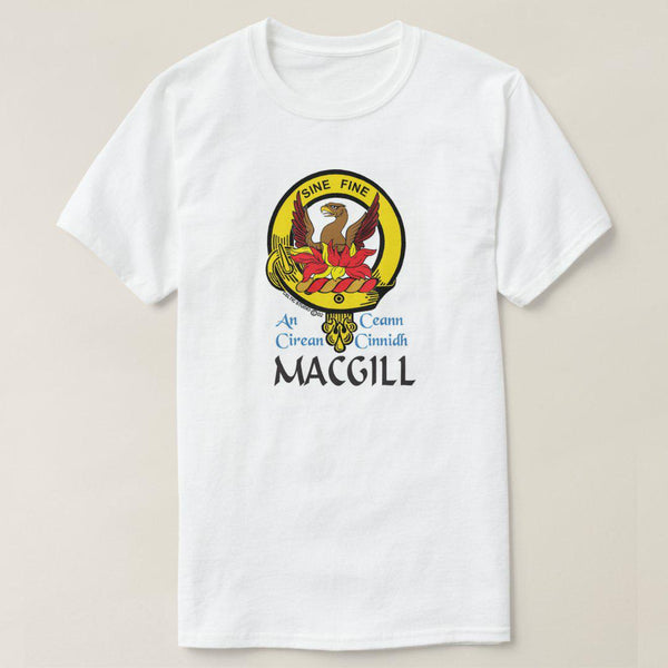 MacGill Scottish Clan Crest Full T-Shirt, Family Crest Shirt