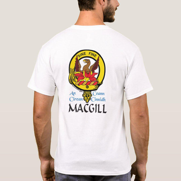 MacGill Scottish Clan Crest Full T-Shirt, Family Crest Shirt