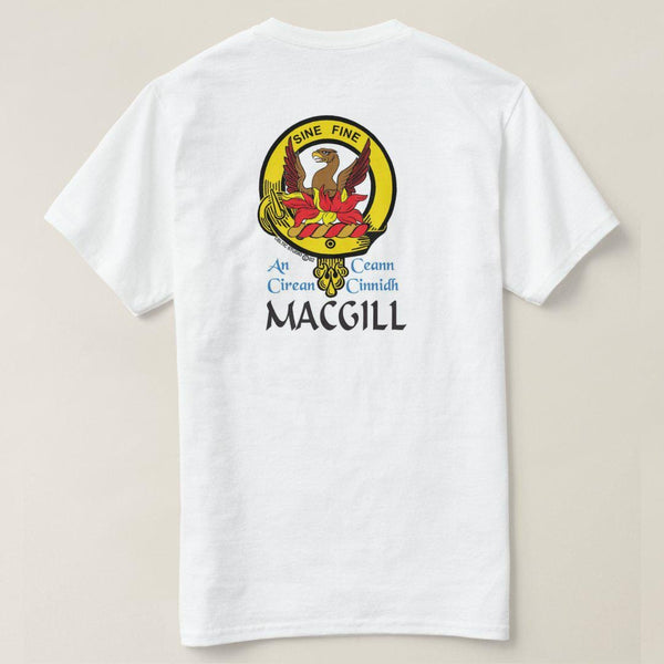 MacGill Scottish Clan Crest Full T-Shirt, Family Crest Shirt