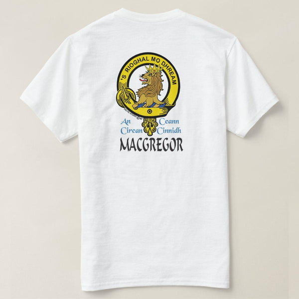 MacGregor Scottish Clan Crest Full T-Shirt, Family Crest Shirt