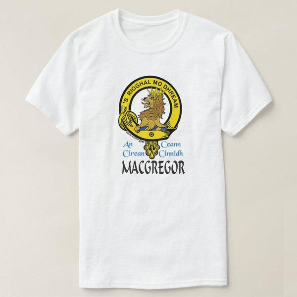 MacGregor Scottish Clan Crest Full T-Shirt, Family Crest Shirt