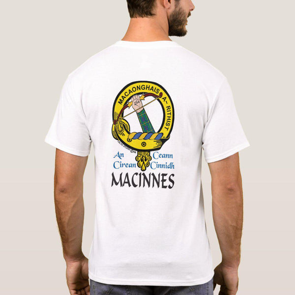 MacInnes Scottish Clan Crest Full T-Shirt, Family Crest Shirt